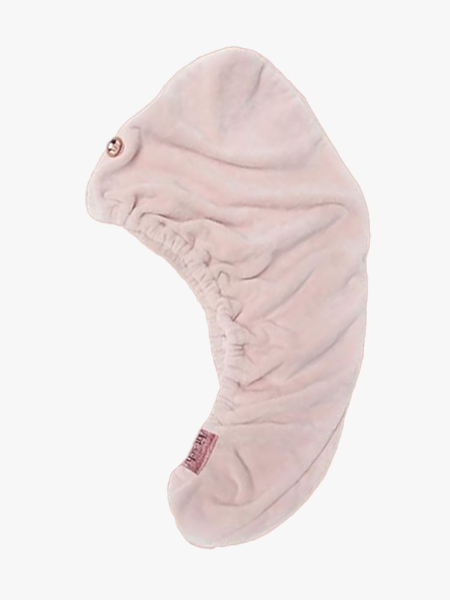 Kitsch Microfiber Hair Towel in branded component on a light gray background